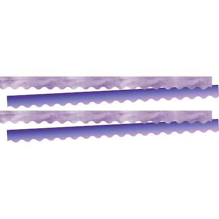 Barker Creek Tie-Dye & Ombr Purple Double-Sided Scalloped Border, 26/set 4331